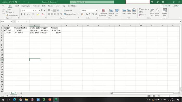 QuickBooks accounting and invoice automation demo